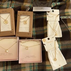 Various necklaces bracelets and earrings